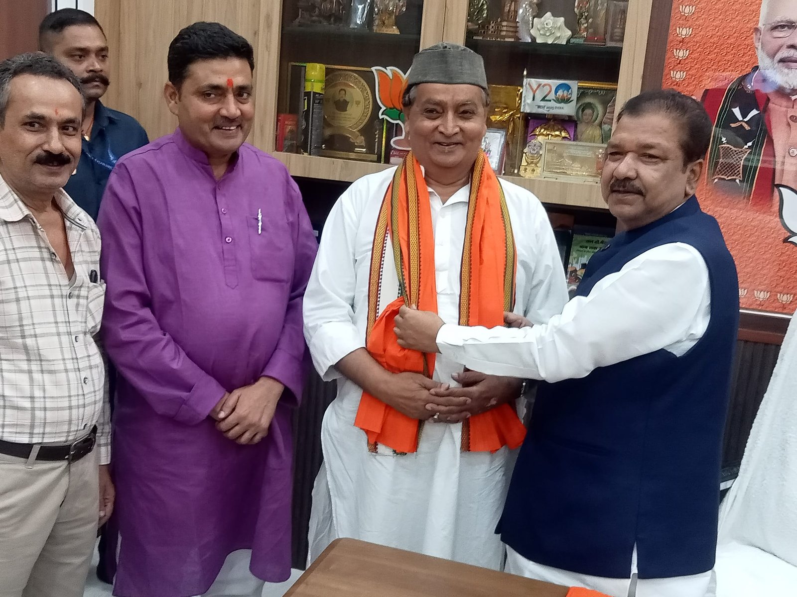 with bjp president